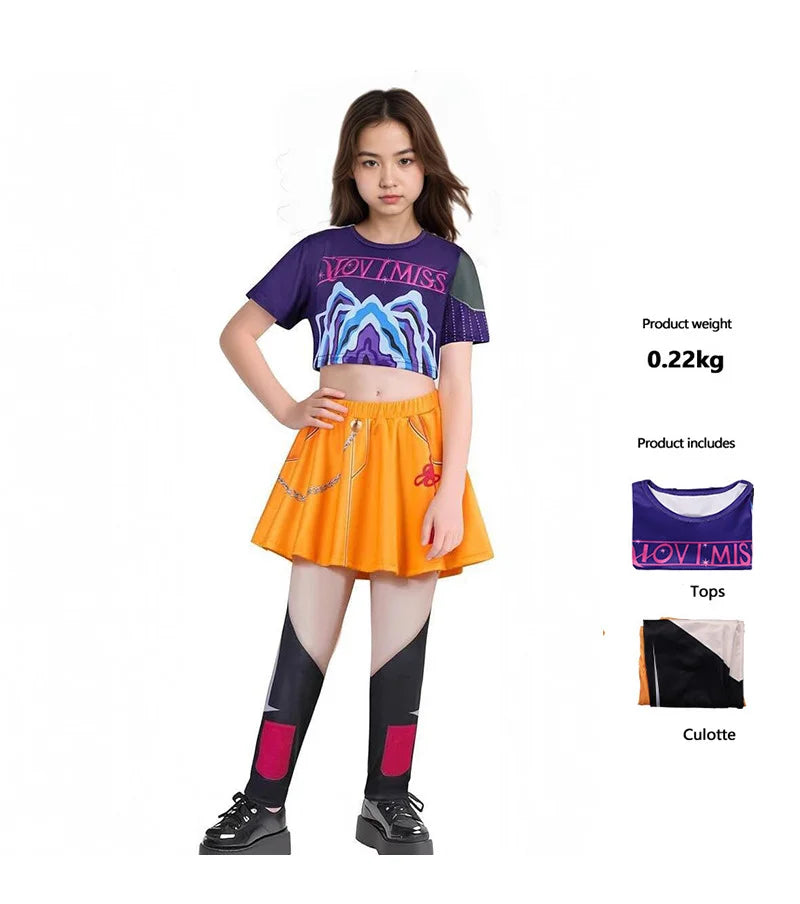 Bestsellers Anime TV Movies Costumes K-POP Demon Hunters Clothes Set Wearing Wig Halloween Carnival Easter Stage Costumes