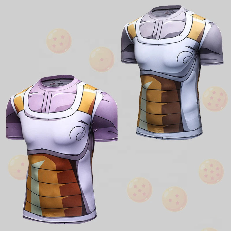 Fitness Bodybuilding Anime Clothing Mens All Over Printing T Shirts