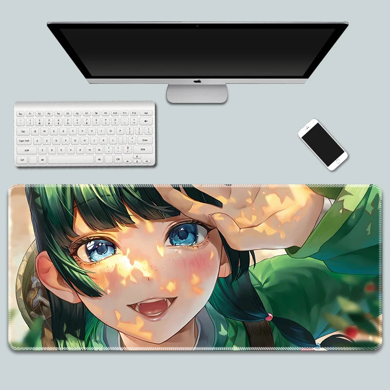 The Apothecary Diaries Gaming Mouse Pad Kawaii Colorful Extended for Mouse and Keyboard Non-Slip with Anime Cute Girl Design