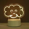 USB Photo Creative 3D Illusion Anime Lamparas Acrylic Light Table Desk Base LED Christmas Lamp Kid's Room Decor Night Light