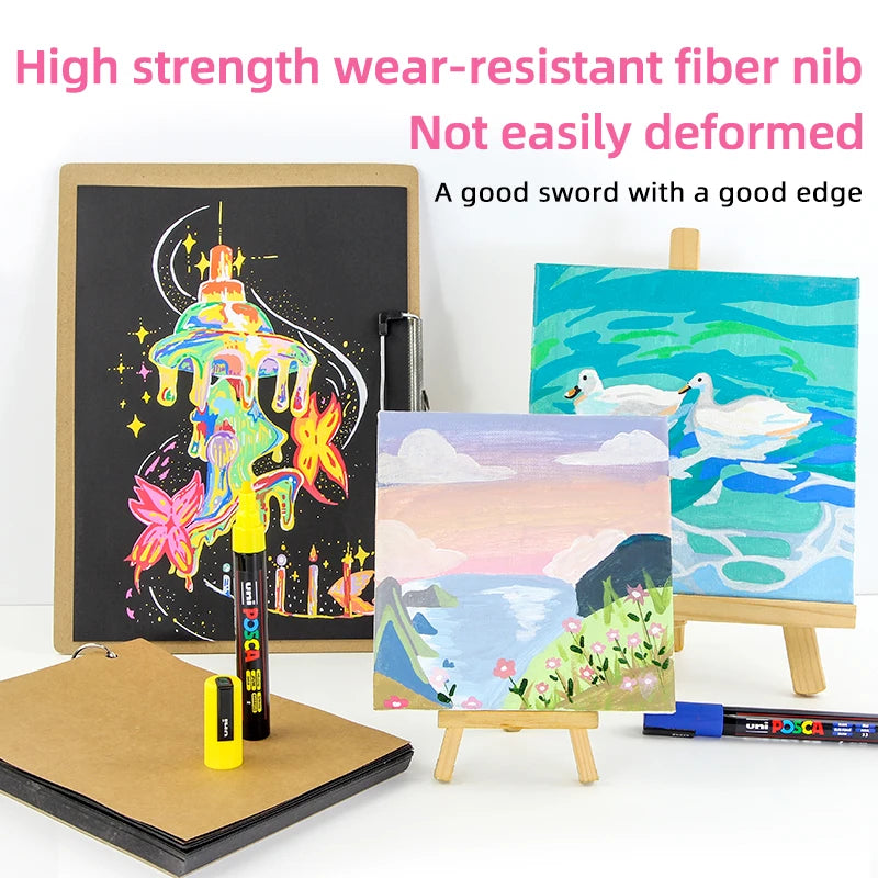 UNI POSCA Marker Pen 1M 3M 5M Full Range Bundle Set  Art Supplies Office Student Painting Anime Hand-Painted Stationery Graffiti