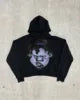 Hoodie Manufacturers for Clothing Brand Custom 350 GSM and 380 GSM 100% Cotton Oversized Anime Hoodie in Bulk US Sizes