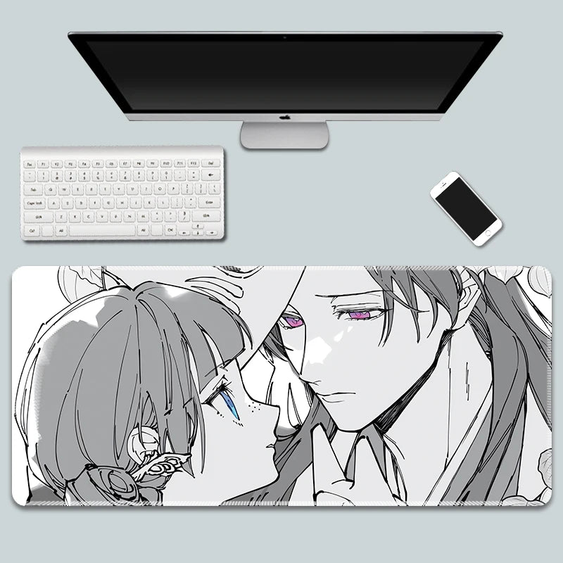 The Apothecary Diaries Gaming Mouse Pad Kawaii Colorful Extended for Mouse and Keyboard Non-Slip with Anime Cute Girl Design