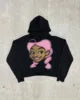 Hoodie Manufacturers for Clothing Brand Custom 350 GSM and 380 GSM 100% Cotton Oversized Anime Hoodie in Bulk US Sizes