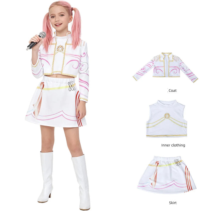 Bestsellers Anime TV Movies Costumes K-POP Demon Hunters Clothes Set Wearing Wig Halloween Carnival Easter Stage Costumes