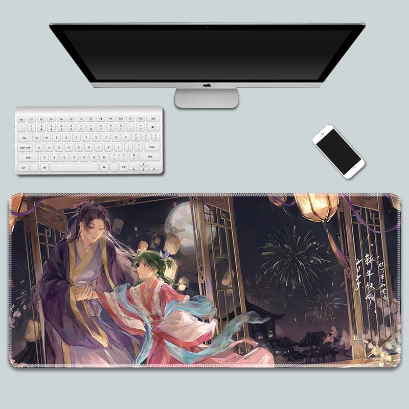 The Apothecary Diaries Gaming Mouse Pad Kawaii Colorful Extended for Mouse and Keyboard Non-Slip with Anime Cute Girl Design