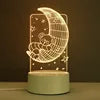 USB Photo Creative 3D Illusion Anime Lamparas Acrylic Light Table Desk Base LED Christmas Lamp Kid's Room Decor Night Light