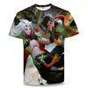 Evertop Custom Logo 3D Digital Printed Breathable Polyester Anime T-shirt for Men Women and Kids Short Sleeve O-Neck