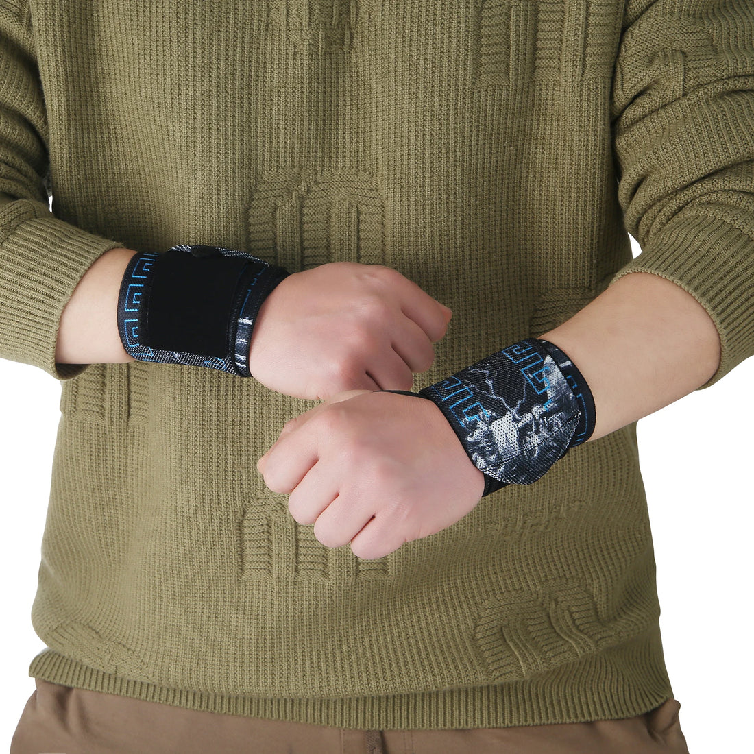 OEM Anime Berserk Weight Lifting Wrist Support Straps Anime Wrist Bands Weight Lifting Wrist Wraps with Thumb Loop
