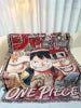 Custom Anime Jacquard Woven Throw With Tassel Recycled Cotton Outdoor Picnic Tapestry Blanket