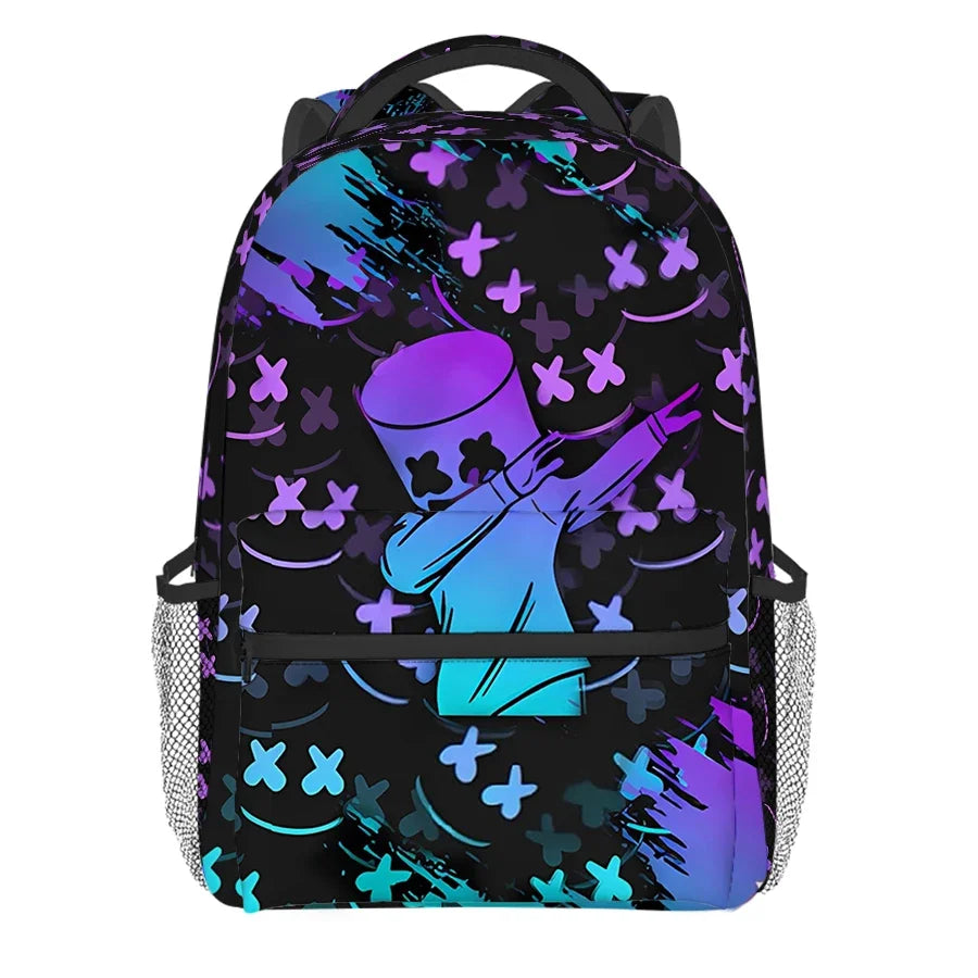 Best Gifts for Boys Girls Gradient Cartoon Anime School Backpacks 3D Design Waterproof Made of Polyester Lining for Children