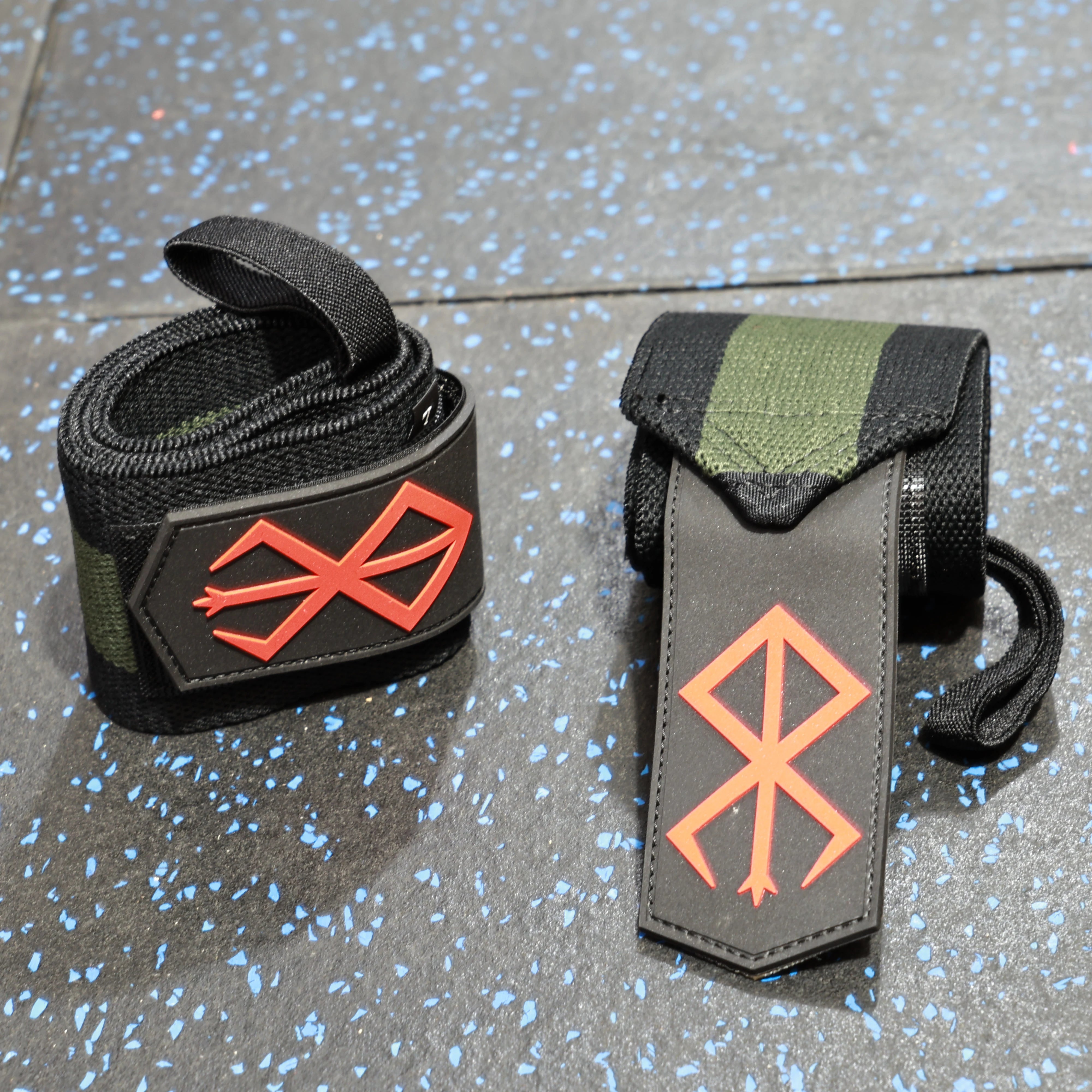 OEM Anime Berserk Weight Lifting Wrist Support Straps Anime Wrist Bands Weight Lifting Wrist Wraps with Thumb Loop