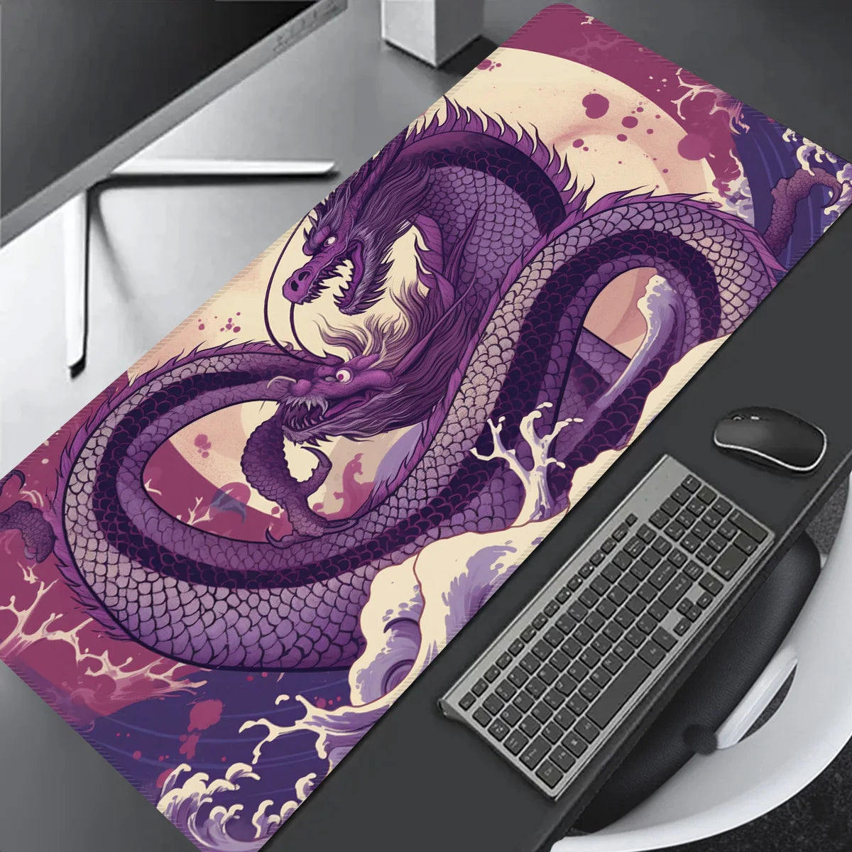 Large Gaming Anime Sublimation Mouse Pad Eco Friendly Rubber logo Custom Mouse Pad  Blank White Black Desk Mat