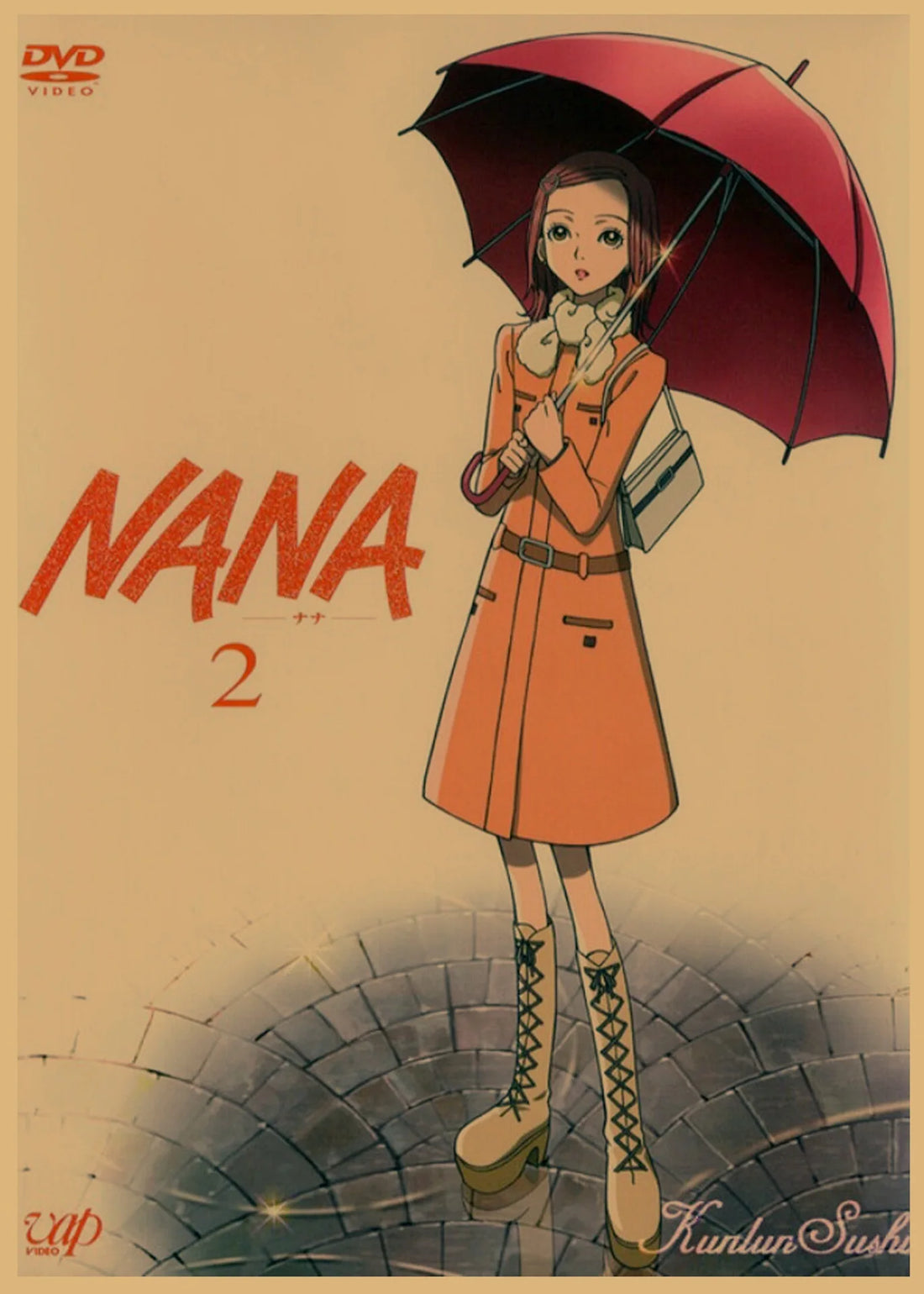NANA Yasawa Japanese Retro Kraft Paper Anime Poster Bar Cafe Decoration Wall Painting 142
