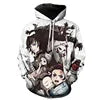 Hot 2025 New Shipping Graphic Sublimation Hoodie Sweatshirts Anime Hoodie Print All for Men Felpa Casual Woven Plain Dyed V-neck