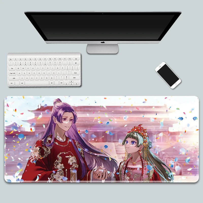 The Apothecary Diaries Gaming Mouse Pad Kawaii Colorful Extended for Mouse and Keyboard Non-Slip with Anime Cute Girl Design