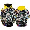 Hot 2025 New Shipping Graphic Sublimation Hoodie Sweatshirts Anime Hoodie Print All for Men Felpa Casual Woven Plain Dyed V-neck