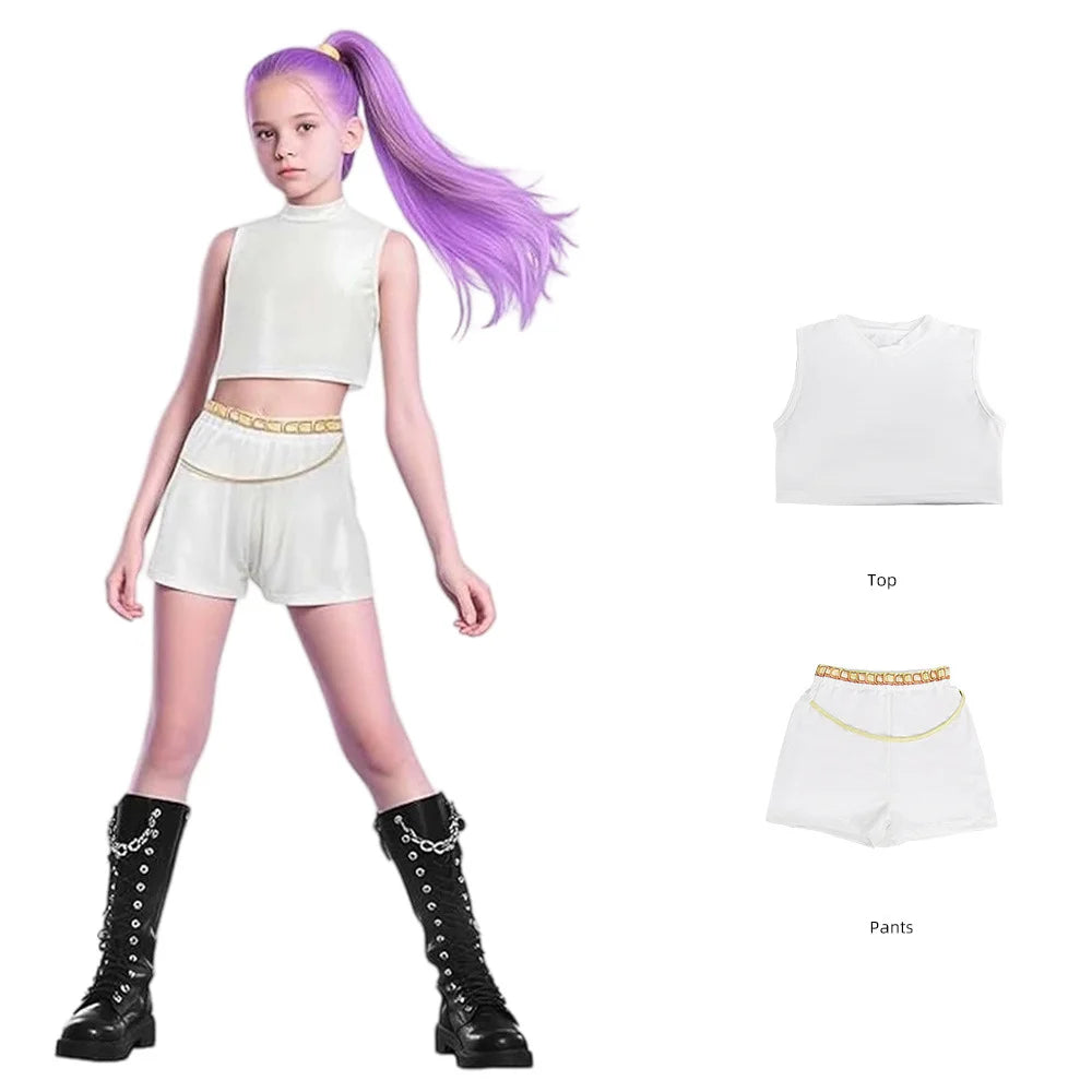Bestsellers Anime TV Movies Costumes K-POP Demon Hunters Clothes Set Wearing Wig Halloween Carnival Easter Stage Costumes