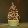 USB Photo Creative 3D Illusion Anime Lamparas Acrylic Light Table Desk Base LED Christmas Lamp Kid's Room Decor Night Light