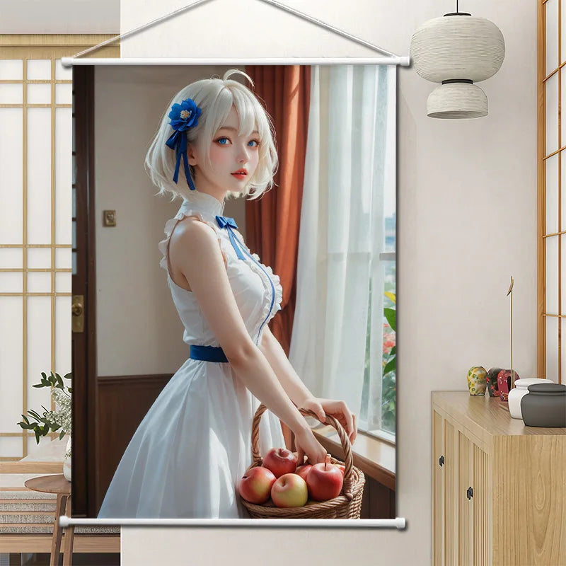 Wholesale Poster Banner Custom Printing Design Hanging Picture Cartoon Anime Wall Scroll for Decoration