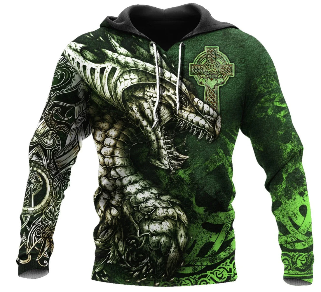 Newest Anti-Shrink Thick Sublimation Hoodie for Men Oversized 3D Print Anime Graphic 100% Polyester for Spring
