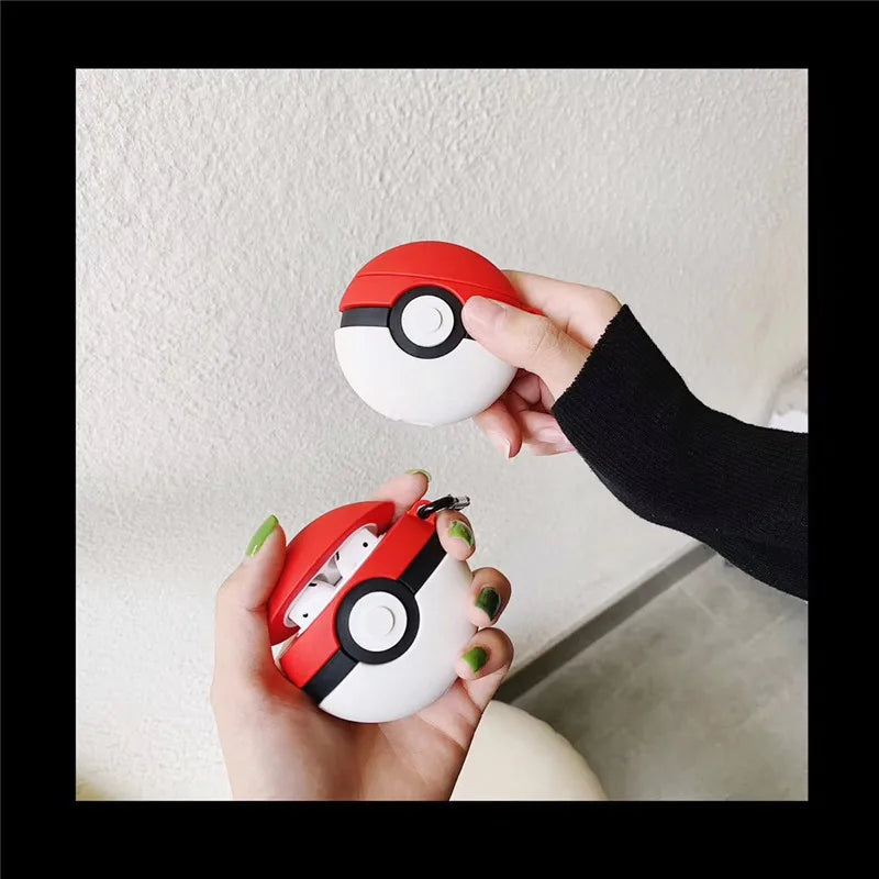Hot Sale 3D Cartoon Elf Ball Design Earphone Case with Clip for Airpods Pro Cute Anime Style Protective Cover for Airpods 1/2/3
