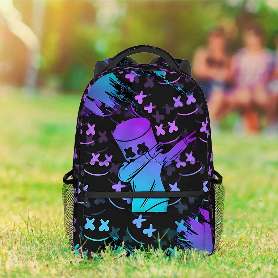 Best Gifts for Boys Girls Gradient Cartoon Anime School Backpacks 3D Design Waterproof Made of Polyester Lining for Children
