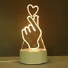 USB Photo Creative 3D Illusion Anime Lamparas Acrylic Light Table Desk Base LED Christmas Lamp Kid's Room Decor Night Light