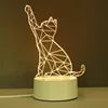 USB Photo Creative 3D Illusion Anime Lamparas Acrylic Light Table Desk Base LED Christmas Lamp Kid's Room Decor Night Light