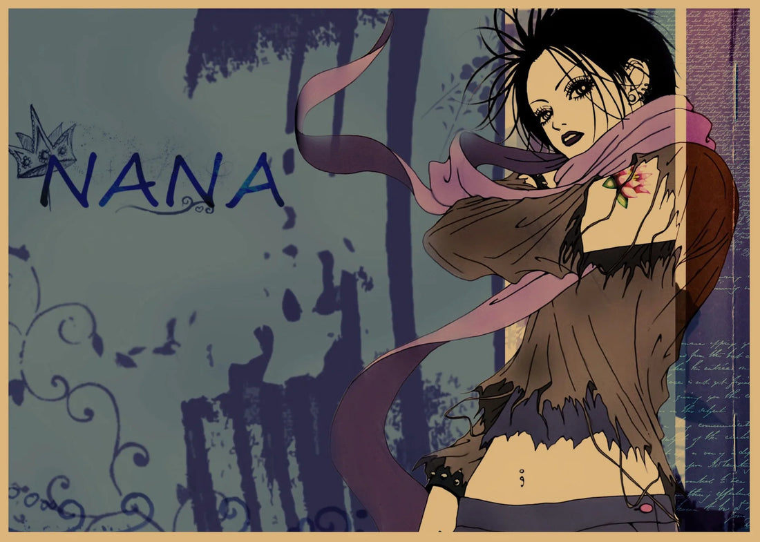 NANA Yasawa Japanese Retro Kraft Paper Anime Poster Bar Cafe Decoration Wall Painting 142