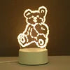 USB Photo Creative 3D Illusion Anime Lamparas Acrylic Light Table Desk Base LED Christmas Lamp Kid's Room Decor Night Light