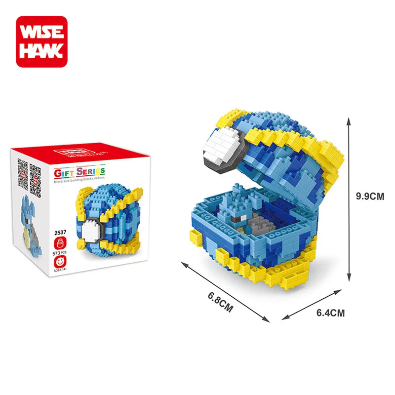New Plastic Mini Block Micro Building Brick Anime Poke Pet Ball Construction and Model Toy for Kids Age 5 to 7 Years