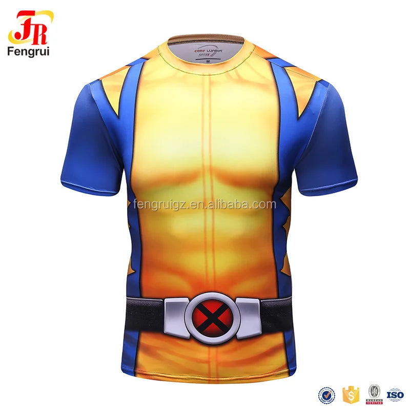 Custom 3D Printed T-Shirt - Breathable Quick-Dry Rash Guard Tee | Superhero, Anime, Personalized Design