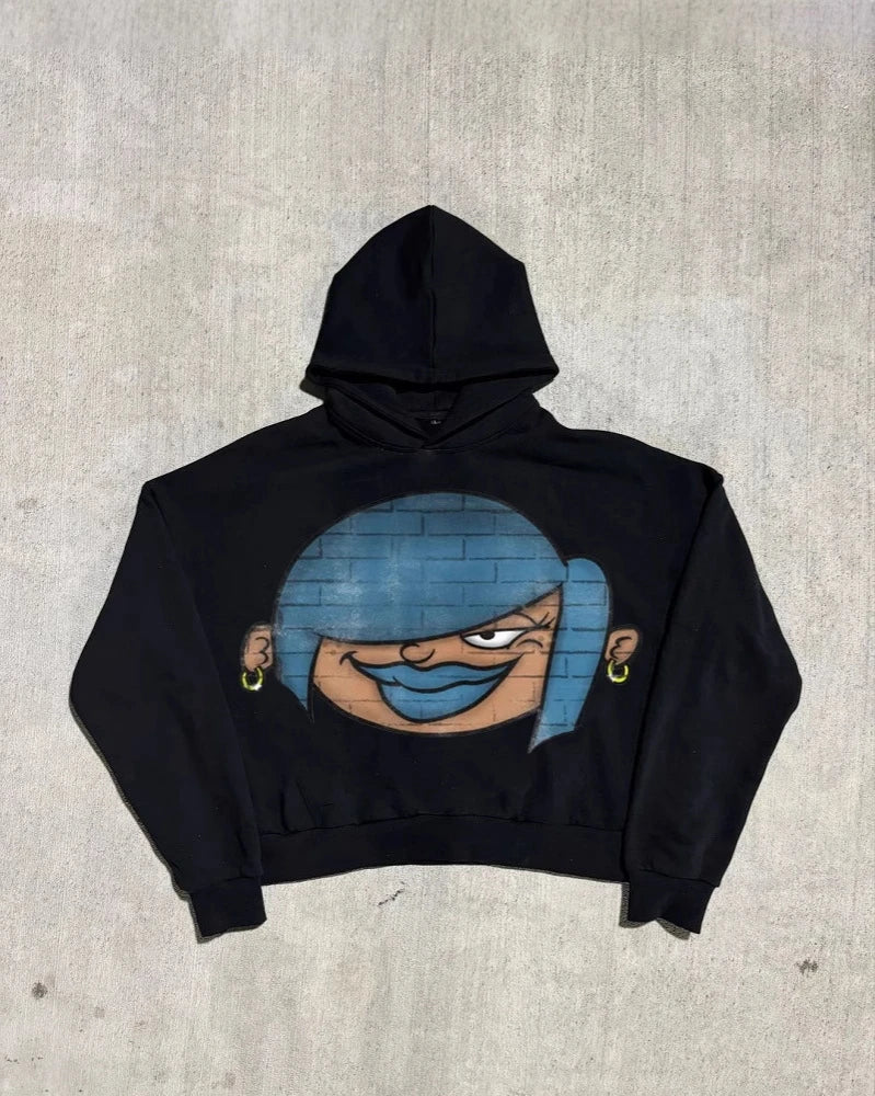 Hoodie Manufacturers for Clothing Brand Custom 350 GSM and 380 GSM 100% Cotton Oversized Anime Hoodie in Bulk US Sizes