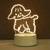 USB Photo Creative 3D Illusion Anime Lamparas Acrylic Light Table Desk Base LED Christmas Lamp Kid's Room Decor Night Light