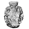 Hot 2025 New Shipping Graphic Sublimation Hoodie Sweatshirts Anime Hoodie Print All for Men Felpa Casual Woven Plain Dyed V-neck