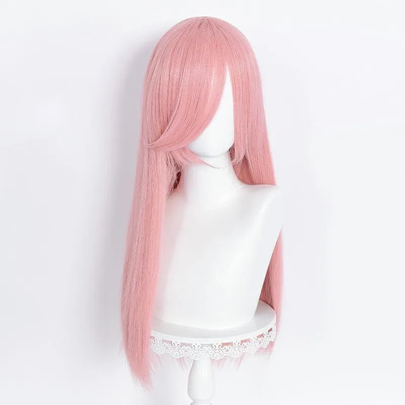 60cm Long Straight Multi Colors MSN Wig Synthetic Anime Halloween Party Heat Resistant Cosplay Hair Wigs With Bangs