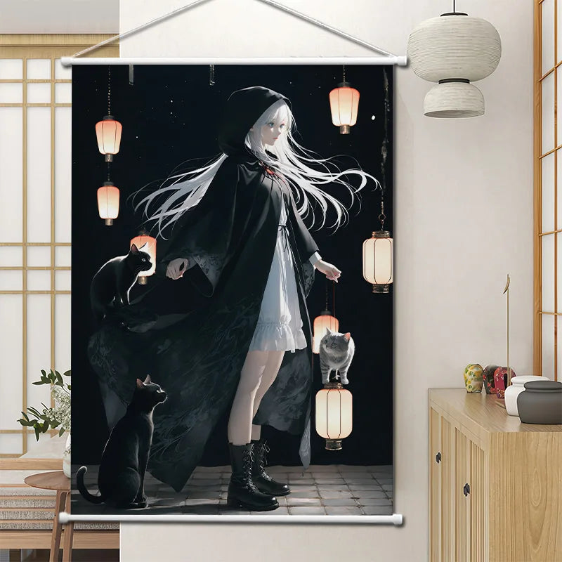 Wholesale Poster Banner Custom Printing Design Hanging Picture Cartoon Anime Wall Scroll for Decoration