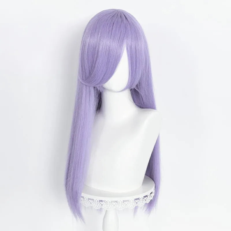 60cm Long Straight Multi Colors MSN Wig Synthetic Anime Halloween Party Heat Resistant Cosplay Hair Wigs With Bangs