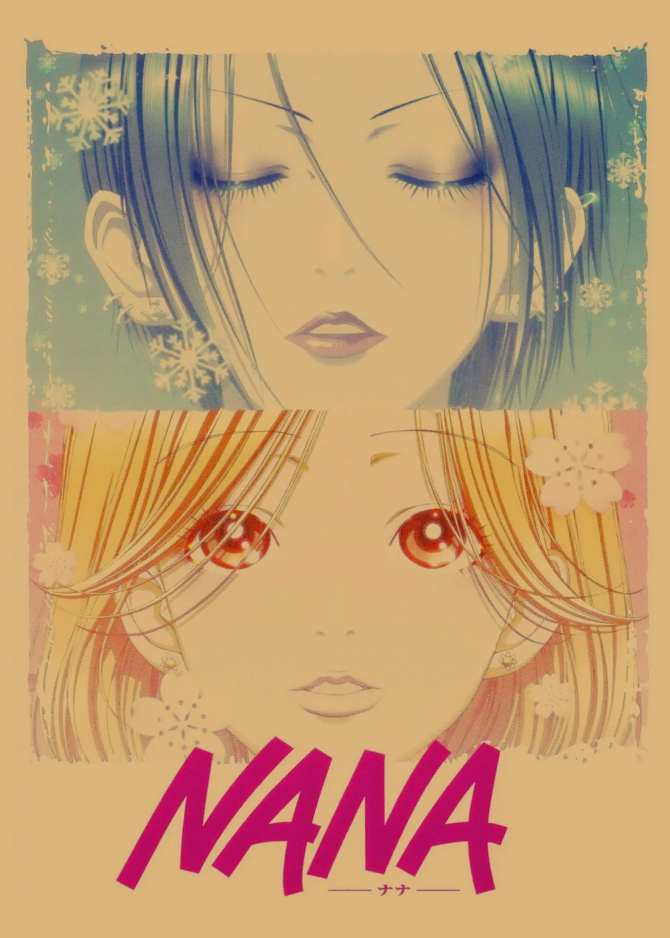NANA Yasawa Japanese Retro Kraft Paper Anime Poster Bar Cafe Decoration Wall Painting 142