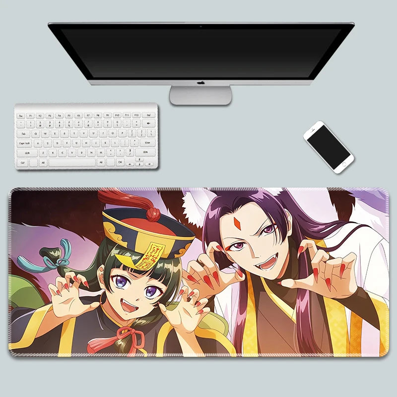 The Apothecary Diaries Gaming Mouse Pad Kawaii Colorful Extended for Mouse and Keyboard Non-Slip with Anime Cute Girl Design