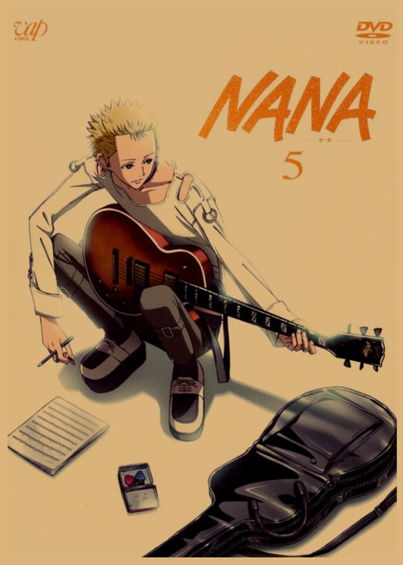 NANA Yasawa Japanese Retro Kraft Paper Anime Poster Bar Cafe Decoration Wall Painting 142