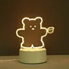 USB Photo Creative 3D Illusion Anime Lamparas Acrylic Light Table Desk Base LED Christmas Lamp Kid's Room Decor Night Light