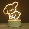 USB Photo Creative 3D Illusion Anime Lamparas Acrylic Light Table Desk Base LED Christmas Lamp Kid's Room Decor Night Light