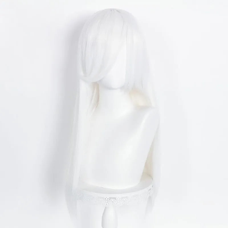 60cm Long Straight Multi Colors MSN Wig Synthetic Anime Halloween Party Heat Resistant Cosplay Hair Wigs With Bangs