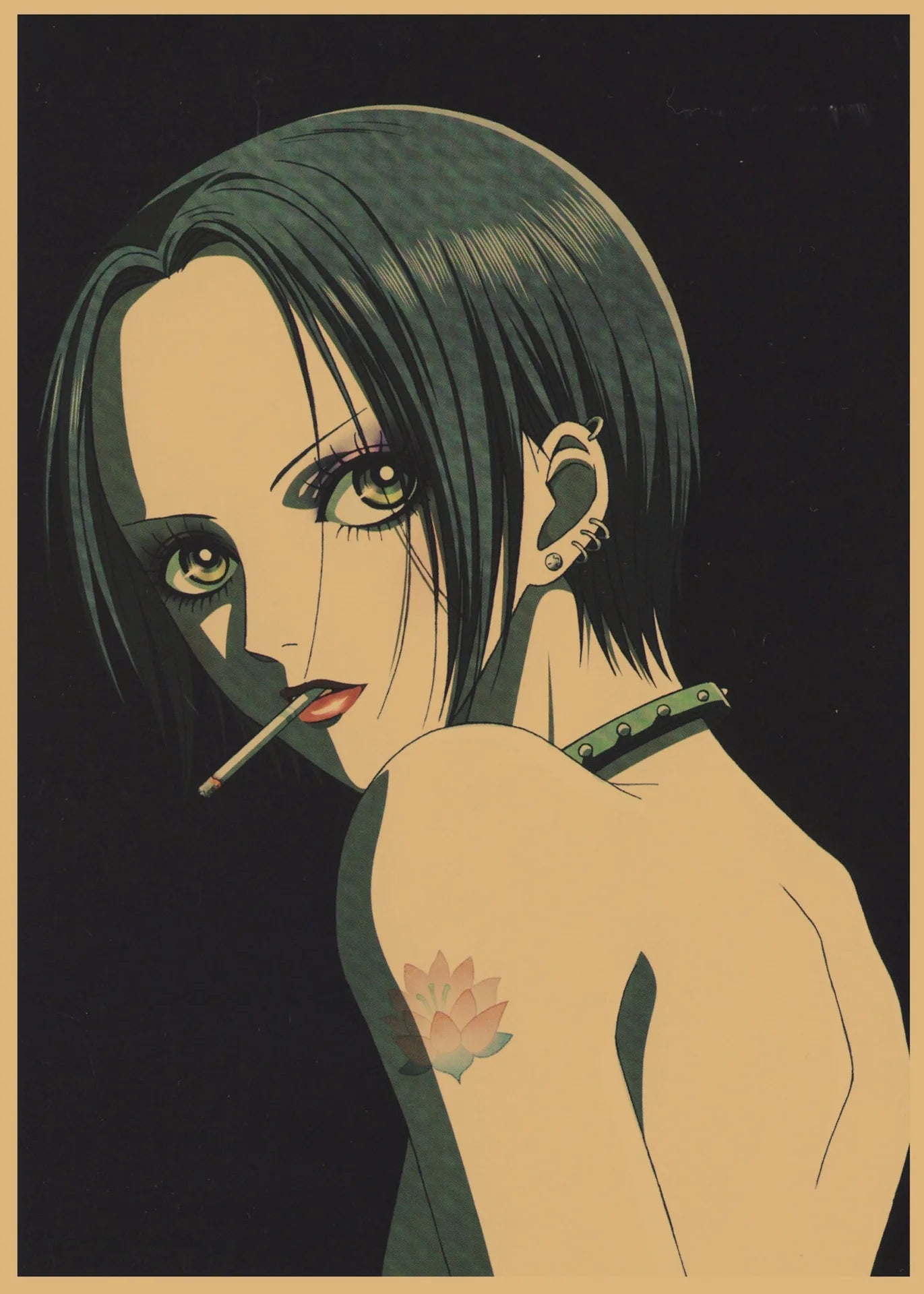 NANA Yasawa Japanese Retro Kraft Paper Anime Poster Bar Cafe Decoration Wall Painting 142