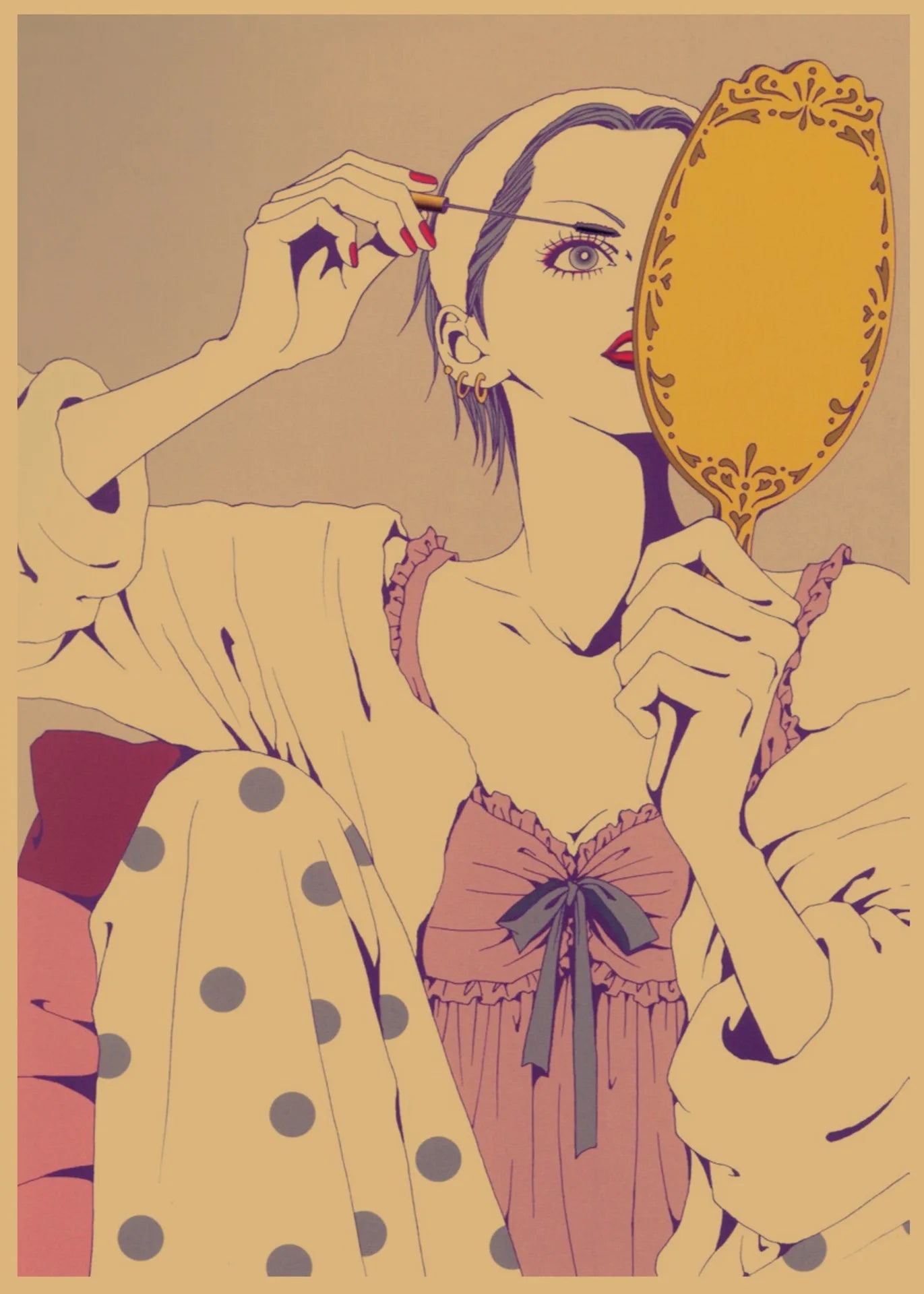 NANA Yasawa Japanese Retro Kraft Paper Anime Poster Bar Cafe Decoration Wall Painting 142
