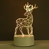 USB Photo Creative 3D Illusion Anime Lamparas Acrylic Light Table Desk Base LED Christmas Lamp Kid's Room Decor Night Light