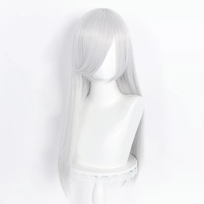 60cm Long Straight Multi Colors MSN Wig Synthetic Anime Halloween Party Heat Resistant Cosplay Hair Wigs With Bangs