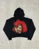 Hoodie Manufacturers for Clothing Brand Custom 350 GSM and 380 GSM 100% Cotton Oversized Anime Hoodie in Bulk US Sizes